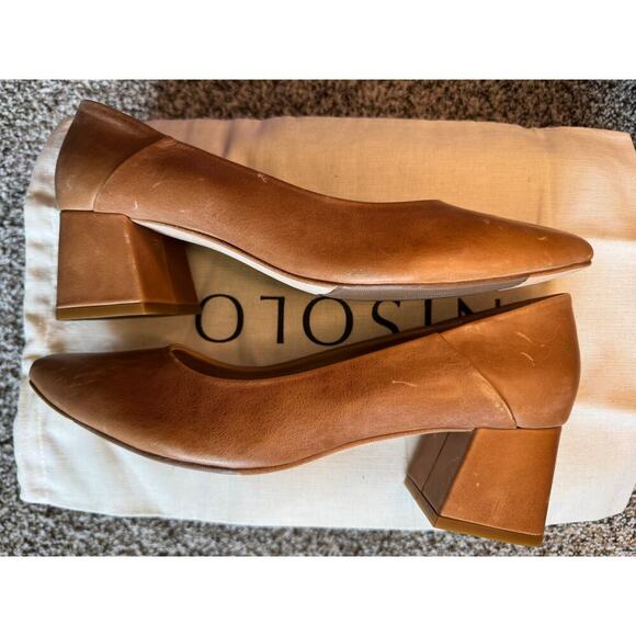 Nisolo Fiorela Go-To Mid Heel – Carmel | Women’s Size 10 | New | Imperfections - Picture 6 of 13